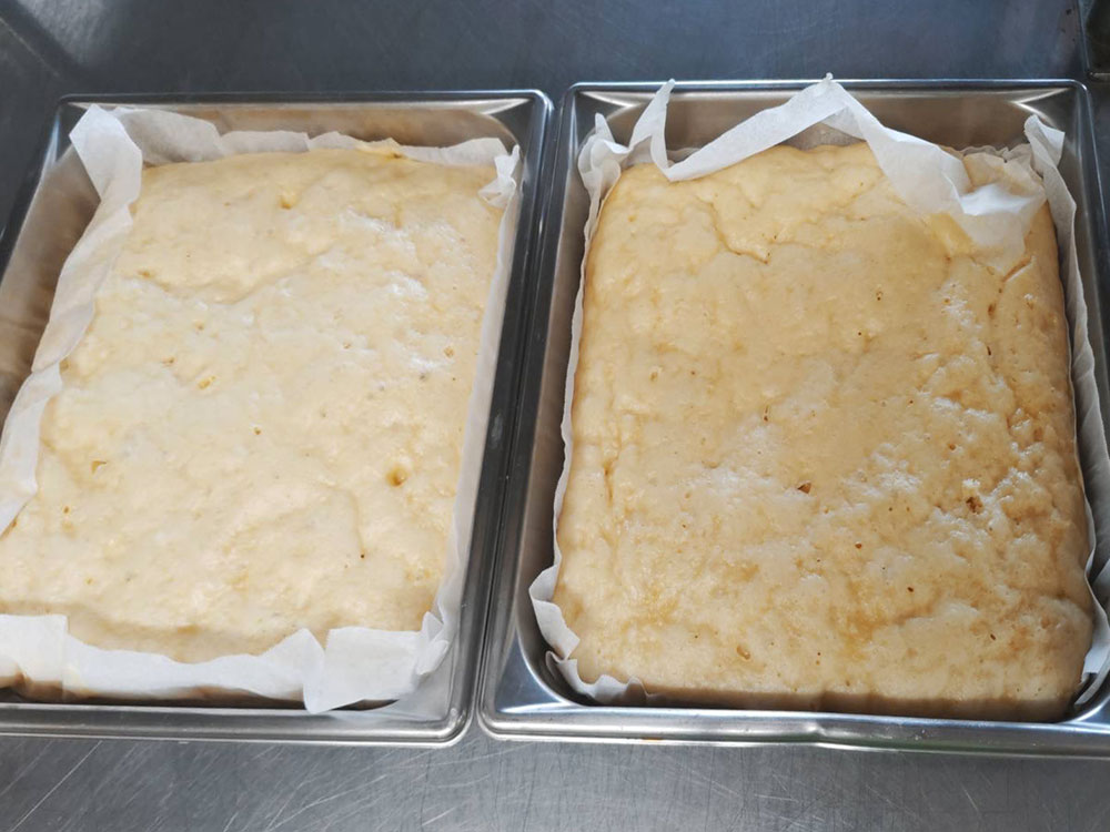 栄養課 手作りおやつ チーズ蒸しパン