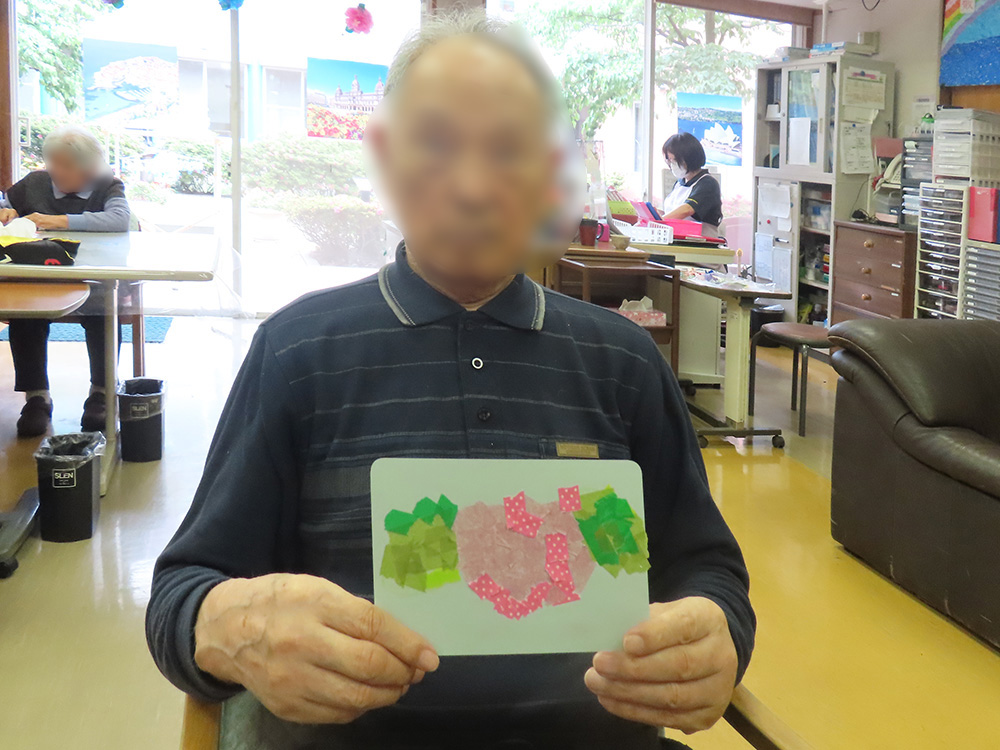 デイサービス 物づくりレク 「あじさいの花」☔