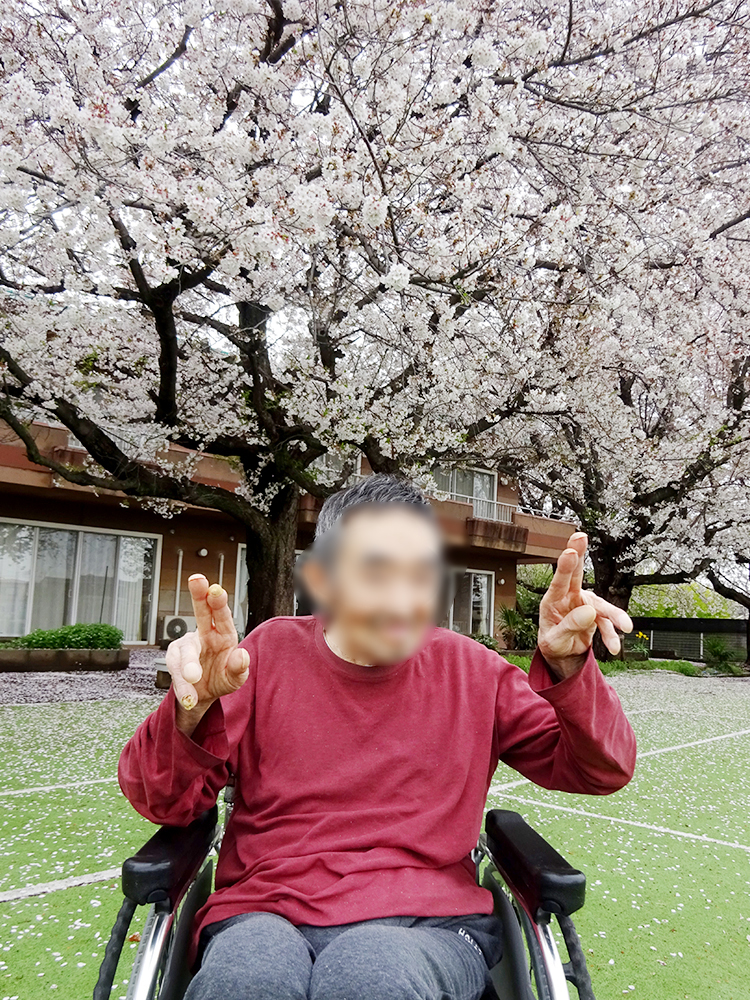 1F特養・ショートステイ 南庭 花見