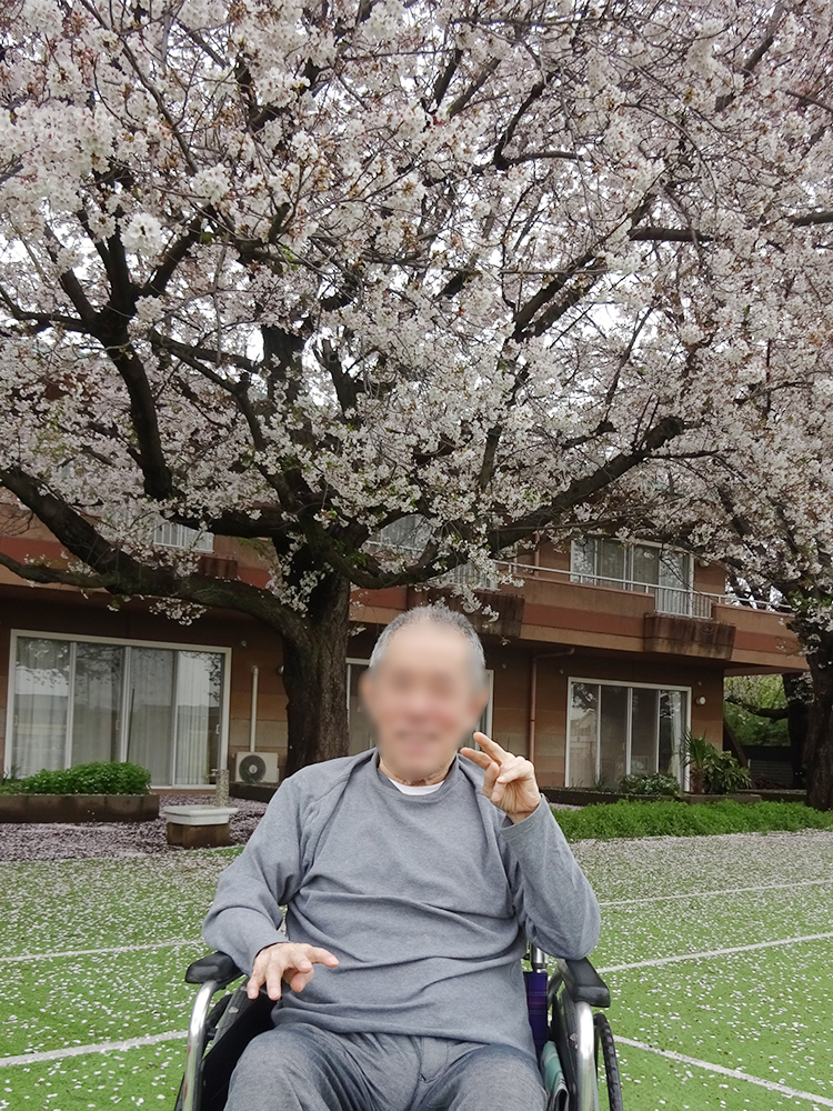 1F特養・ショートステイ 南庭 花見